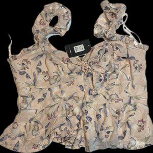 FASHION NOVA Got Time To Grow Top, Pink,  Women's Size 1X